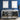Fresca Windsor 72" Gray Textured Traditional Double Sink Bathroom Vanity w/ Mirrors
